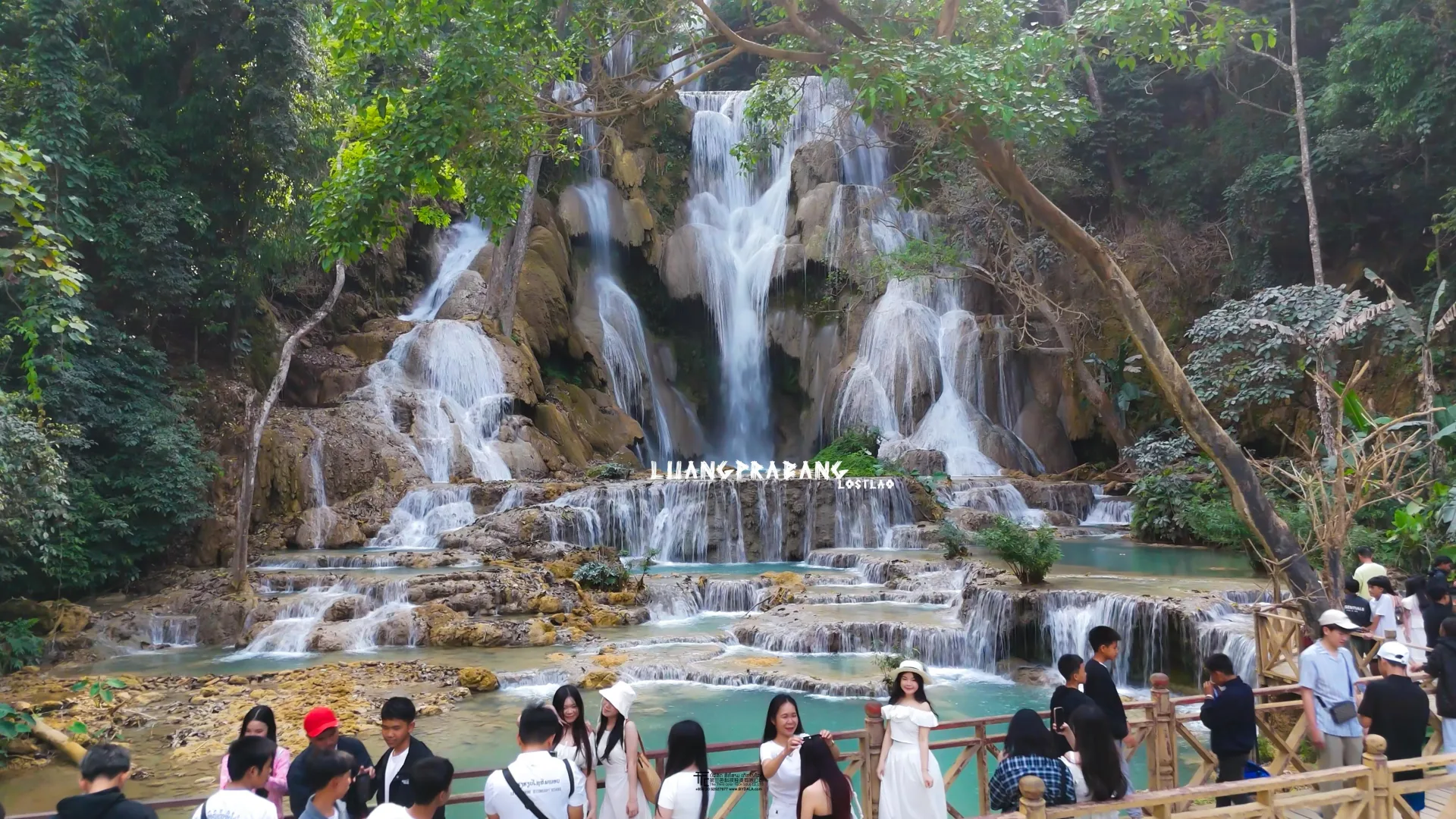 Aerial city view of Luang Prabang