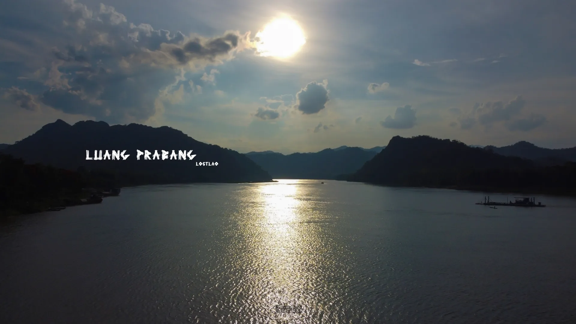 Luang Prabang city and mountain view