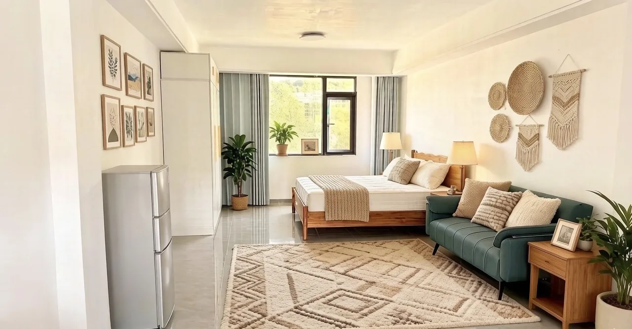 Serviced apartment interior